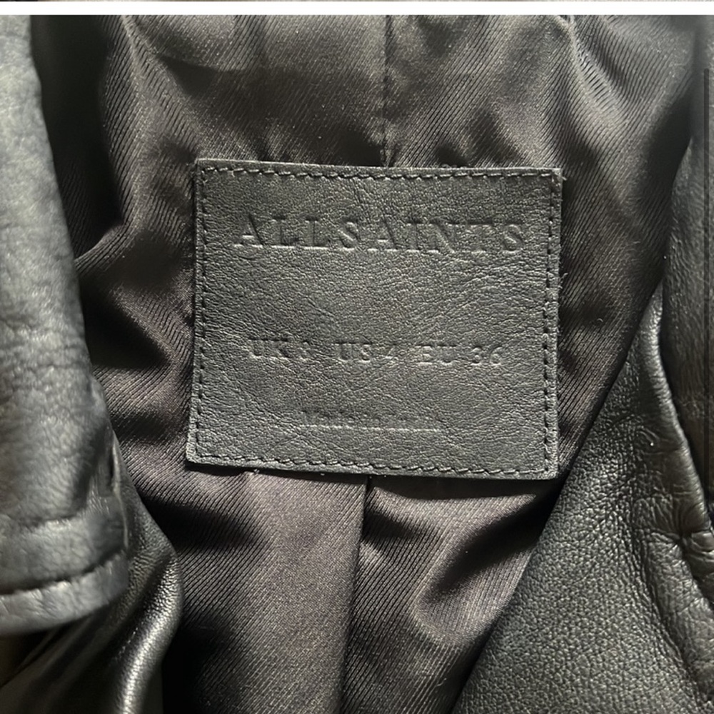 All saints leather jacket. - Picture 4 of 4